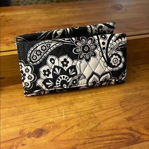Vera Bradley Black and White Floral Wallet